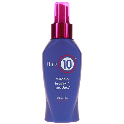 Its a 10 Miracle Leave-In Product is a specialized conditioning product with 10 unique benefits 1) Repairs hair that is dried, burned, or chemically damaged. . Its a 10 leave in